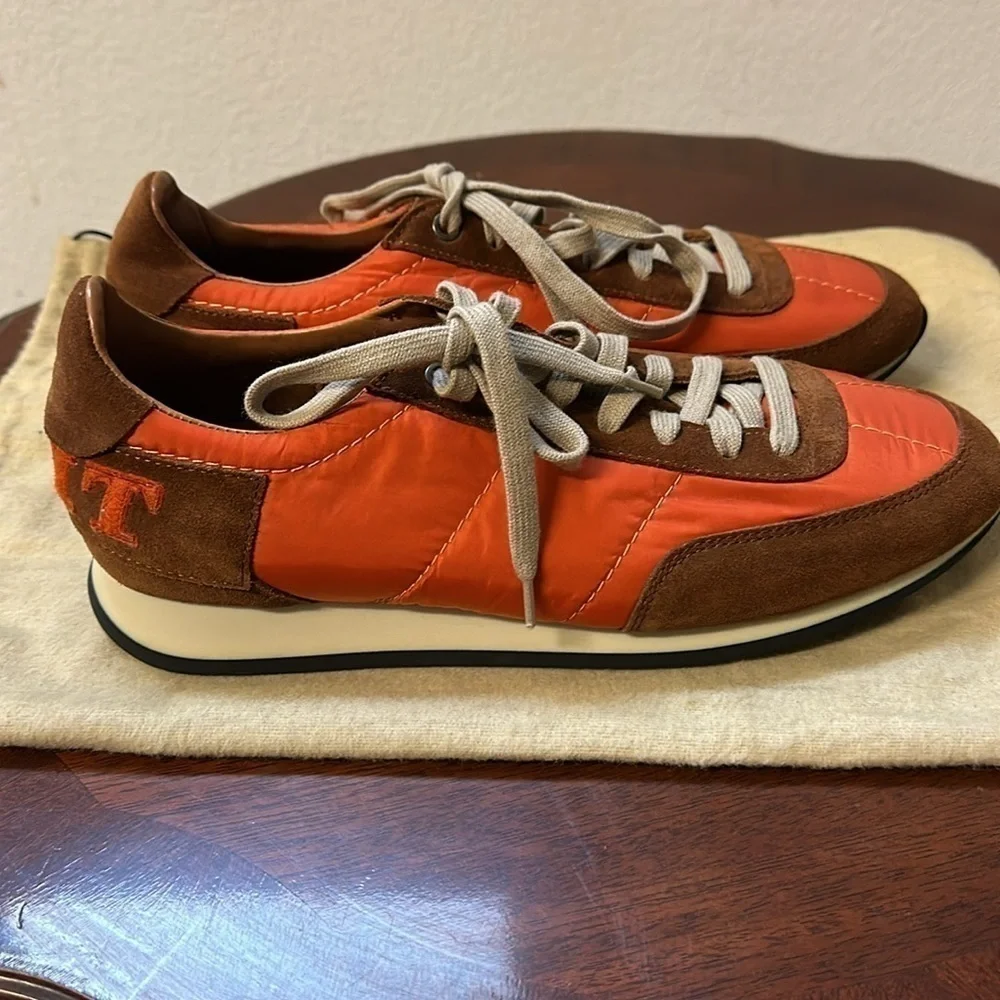 New Burberry Brit Men’s Nylon Color Block Pattern Sneakers Size 41 or 8 - Picture 5 of 10